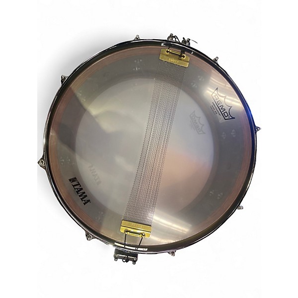 Used TAMA 6.5in STAR BUBINGA MALACHITE GREEN ZEBRAWOOD Drum