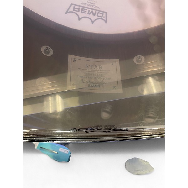 Used TAMA 6.5in STAR BUBINGA MALACHITE GREEN ZEBRAWOOD Drum