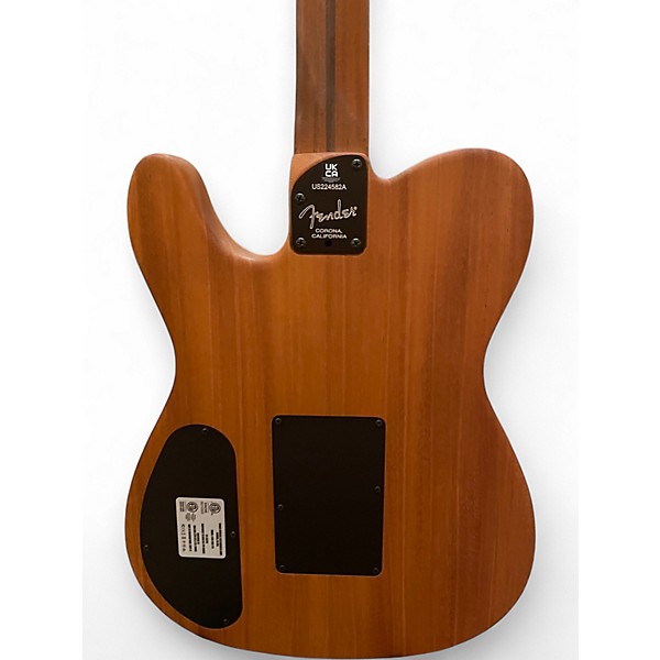 Used Fender American Acoustasonic Telecaster Black Acoustic Electric Guitar