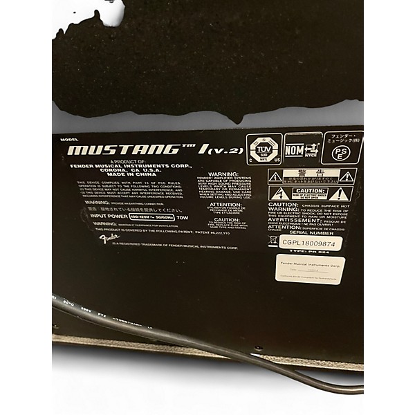 Used Fender Mustang I V2 20W 1X8 Guitar Combo Amp