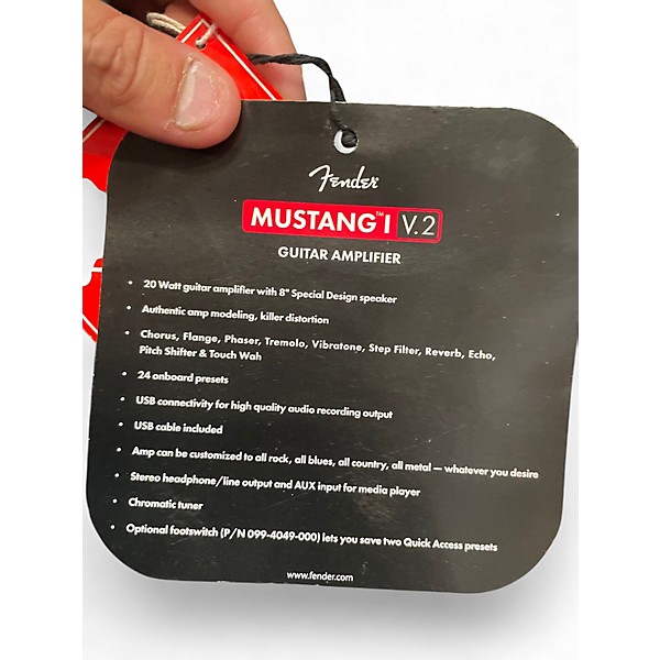 Used Fender Mustang I V2 20W 1X8 Guitar Combo Amp