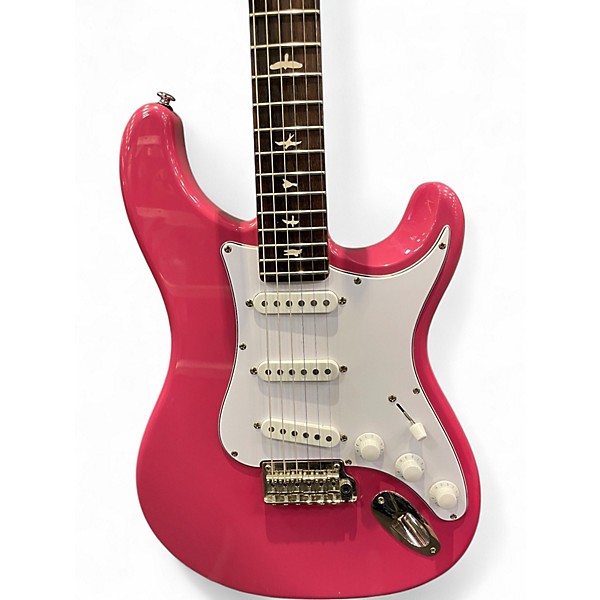 Used PRS SE Silver Sky Dragonfruit Solid Body Electric Guitar