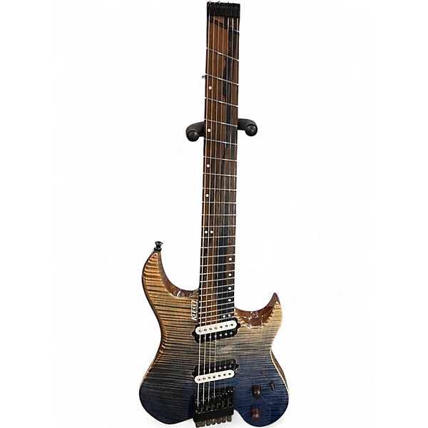 Used Kiesel VADER 7 CUSTOM DENIM FADE Solid Body Electric Guitar