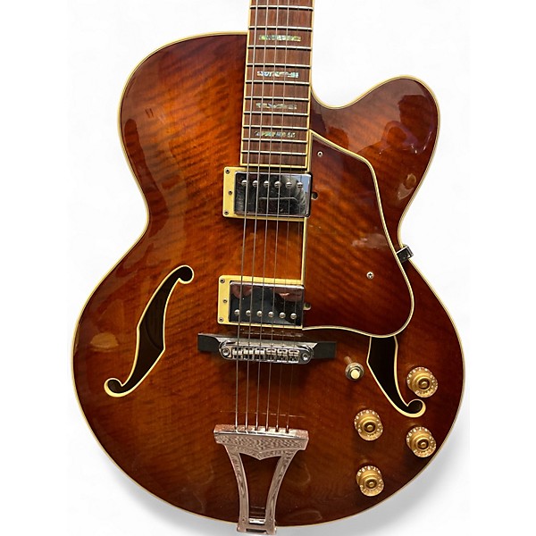 Used Ibanez AF85 Vintage Sunburst Hollow Body Electric Guitar