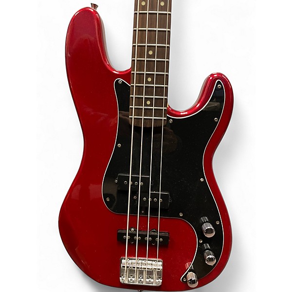 Used SX P BASS Red Electric Bass Guitar