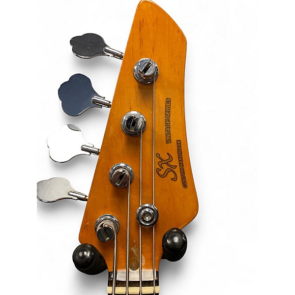 Used SX P BASS Red Electric Bass Guitar