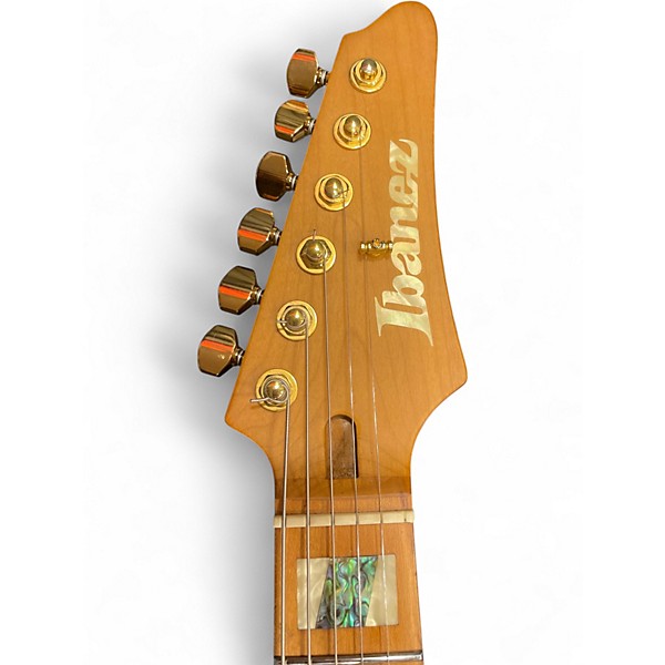 Used Ibanez THBB10 Black and Gold Solid Body Electric Guitar