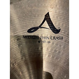 Used Zildjian 16in A Series Medium Thin Crash Cymbal