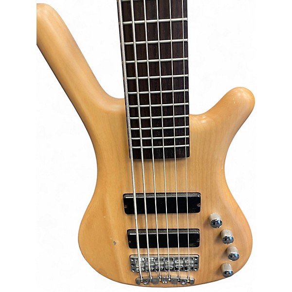 Used Warwick Corvette Natural Electric Bass Guitar