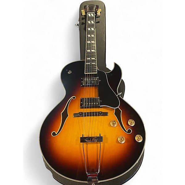 Used Eastman AR372CE 3 Color Sunburst Hollow Body Electric Guitar