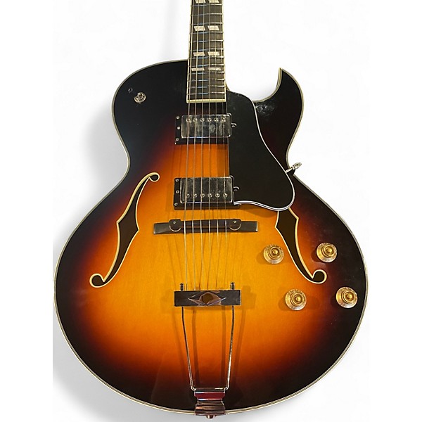 Used Eastman AR372CE 3 Color Sunburst Hollow Body Electric Guitar