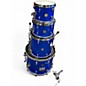 Used Gretsch Drums 4 Piece USA Custom Blue Sparkle Drum Kit thumbnail