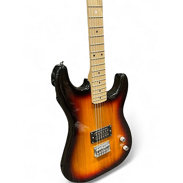 Used Rise by Sawtooth Rise sawtooth strat 2 Color Sunburst Solid Body Electric Guitar
