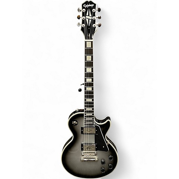 Used Epiphone Les Paul Custom Pro Silverburst Solid Body Electric Guitar