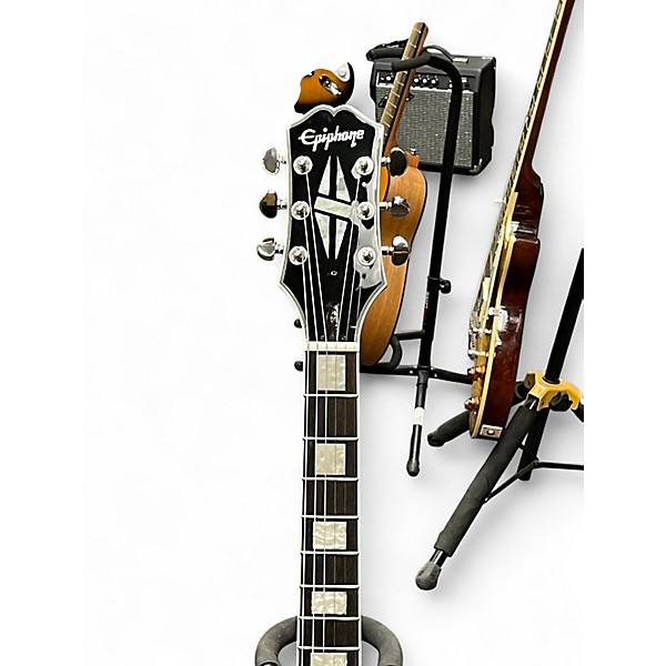 Used Epiphone Les Paul Custom Pro Silverburst Solid Body Electric Guitar