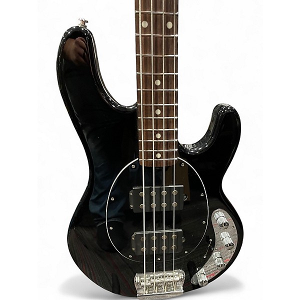 Used Ernie Ball Music Man Stingray HH 4 String Black Electric Bass Guitar