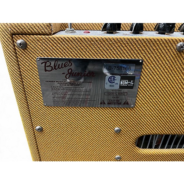 Used Fender Blues Junior Lacquered Tweed Tube Guitar Combo Amp