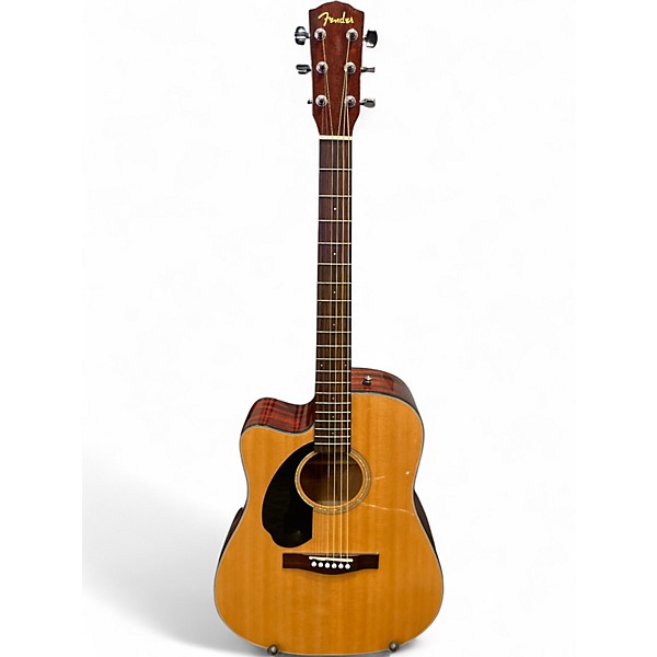 Used Fender CD-60SCE Natural Acoustic Electric Guitar