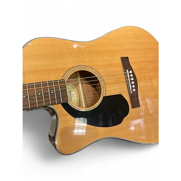 Used Fender CD-60SCE Natural Acoustic Electric Guitar