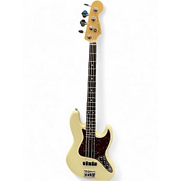 Used Fender American Standard Jazz Bass White Electric Bass Guitar