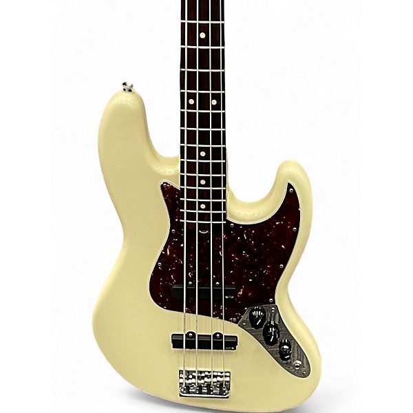 Used Fender American Standard Jazz Bass White Electric Bass Guitar