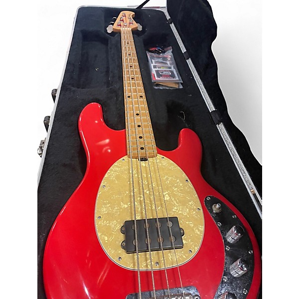 Used Ernie Ball Music Man Stingray Slo Special Fiesta Red Electric Bass Guitar