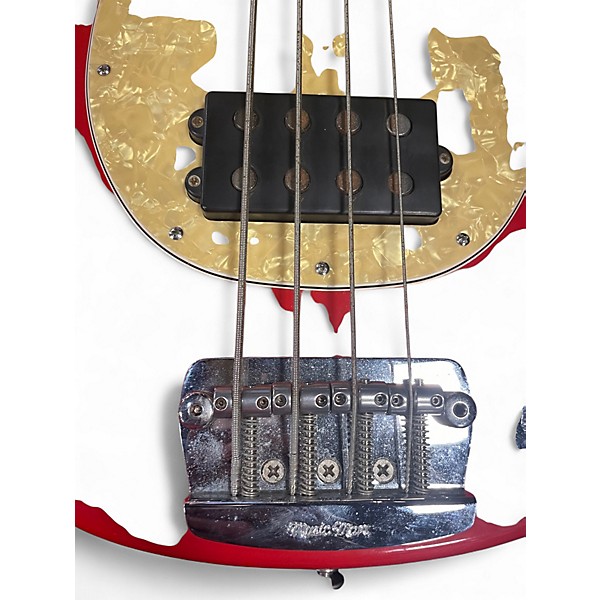 Used Ernie Ball Music Man Stingray Slo Special Fiesta Red Electric Bass Guitar
