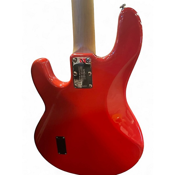 Used Ernie Ball Music Man Stingray Slo Special Fiesta Red Electric Bass Guitar