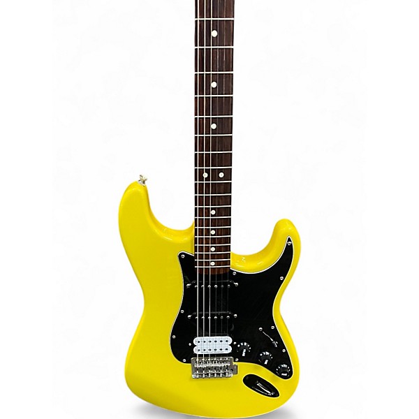 Used Fender Standard Stratocaster Graffiti Yellow Solid Body Electric Guitar