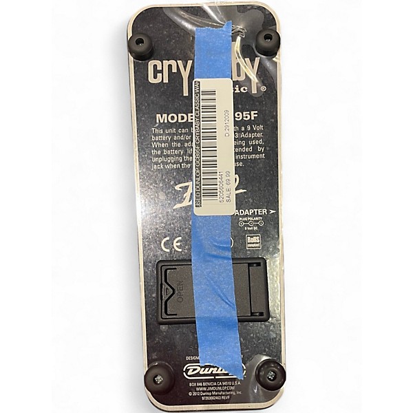 Used Dunlop GCB95F Crybaby Classic Wah With Fasel Inductor Effect Pedal