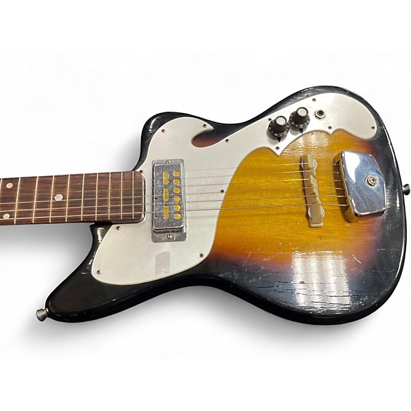 Vintage 1960s LaFayette 99n9022 2 Color Sunburst Electric Guitar