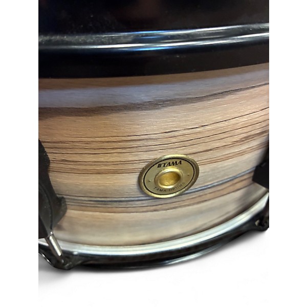 Used TAMA 14in WOODWORKS POPLAR ZEBRAWOOD Drum