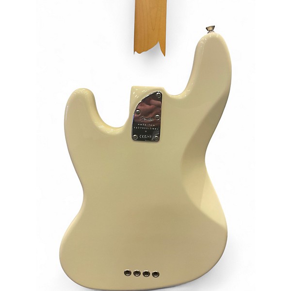 Used Fender American Professional II Jazz Bass Olympic White Electric Bass Guitar