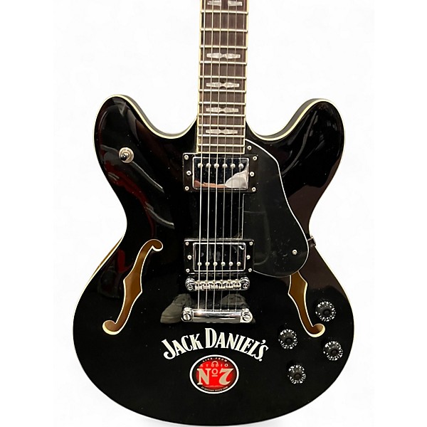 Used Peavey JACK DANIEL'S STUDIO NO 7 Black Hollow Body Electric Guitar