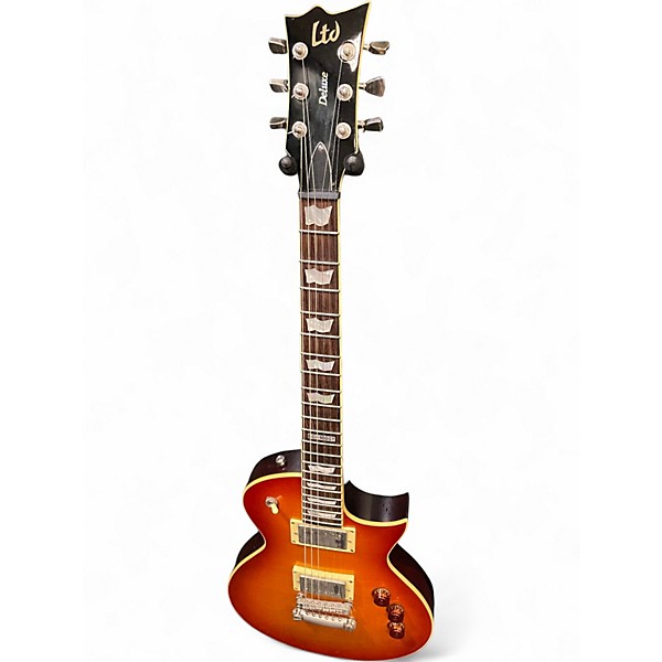 Used ESP LTD EC1000T CTM Cherry Sunburst Solid Body Electric Guitar