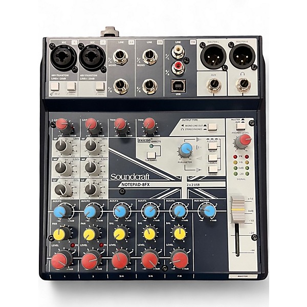 Used Soundcraft notepad-8fx Unpowered Mixer