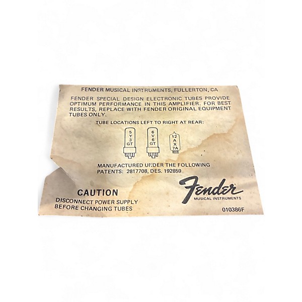 Used 1970s Fender Champ Tube Guitar Combo Amp