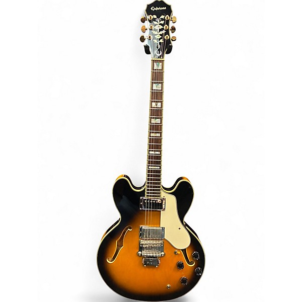 Used Epiphone Sheraton II Two Tone Hollow Body Electric Guitar