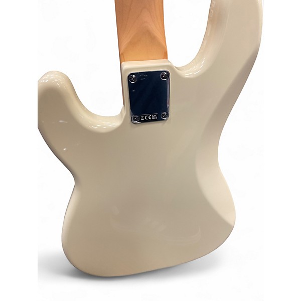 Used Fender Standard Precision Bass Olympic White Electric Bass Guitar