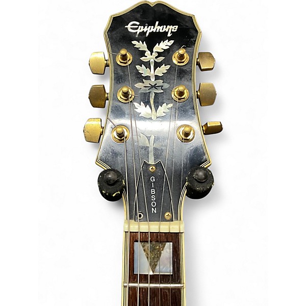 Used 1990s Epiphone Sheraton Vintage Sunburst Hollow Body Electric Guitar