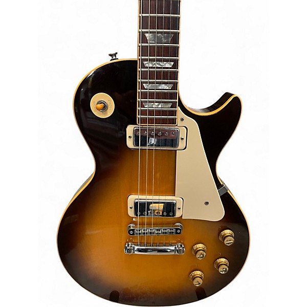 Vintage 1976 Gibson Les Paul Deluxe Tobacco Sunburst Solid Body Electric Guitar