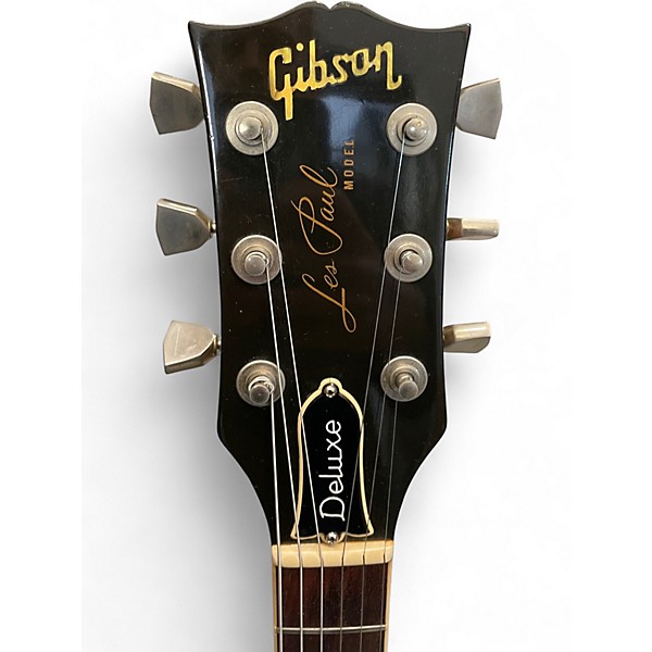 Vintage 1976 Gibson Les Paul Deluxe Tobacco Sunburst Solid Body Electric Guitar