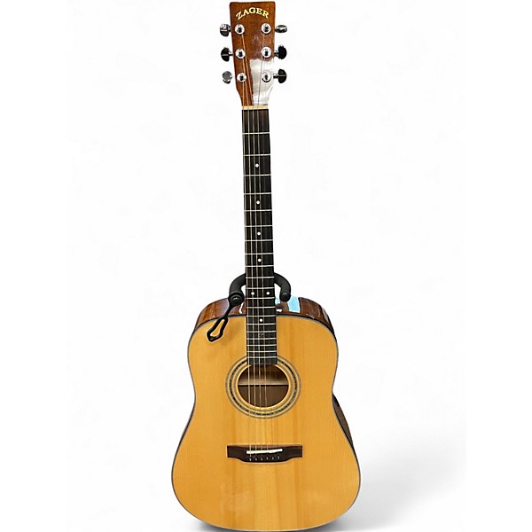 Used Zager zad-20/n Natural Acoustic Guitar