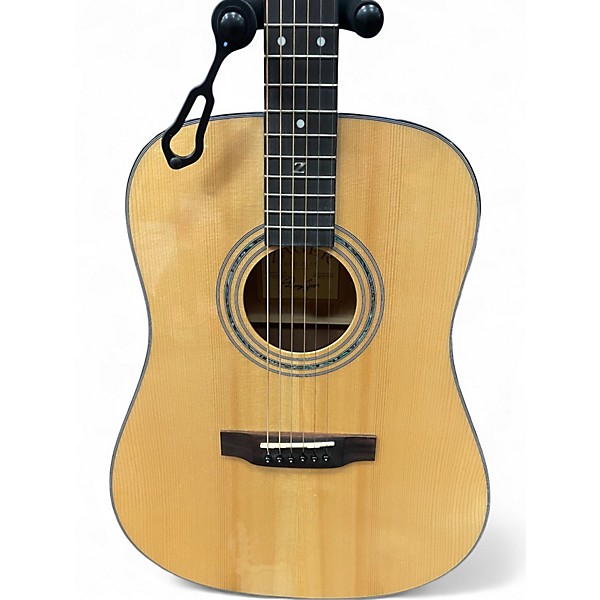 Used Zager zad-20/n Natural Acoustic Guitar