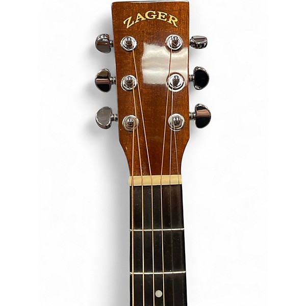 Used Zager zad-20/n Natural Acoustic Guitar