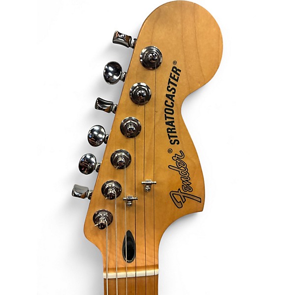 Used Fender Deluxe Stratocaster Sapphire Blue Trans Solid Body Electric Guitar