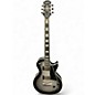 Used Epiphone Les Paul Custom Black and Silver Solid Body Electric Guitar thumbnail