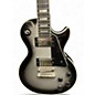 Used Epiphone Les Paul Custom Black and Silver Solid Body Electric Guitar