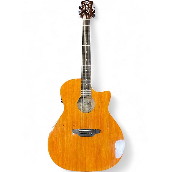 Used Luna Gypsy Spalt Acoustic Electric Natural Acoustic Electric Guitar
