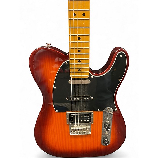 Used Fender Modern Player Telecaster Plus 2 Tone Sunburst Solid Body Electric Guitar